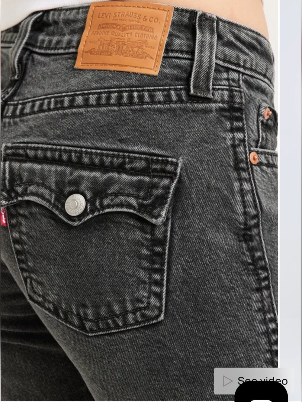 Levi's Black Noughties Lowrise Bootcut Jeans